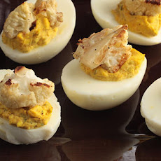 Vadouvan-Spiced Deviled Eggs with Roasted Cauliflower and Mint Recipe
