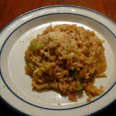 Mahogony Risotto with Two Celeries