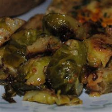 Cream-Braised Brussels Sprouts