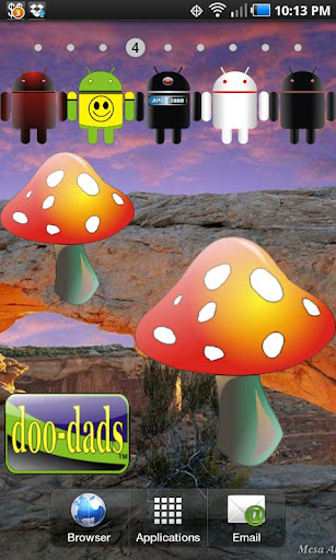 Mushroom doo-dad red yell