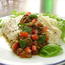 Cod Fillets with Tomato & Spinach Relish