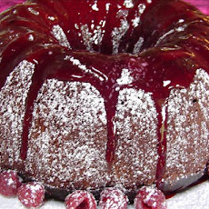 Heavenly Chocolate Raspberry Bundt Cake