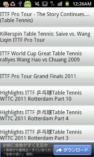 Table Tennis Videos