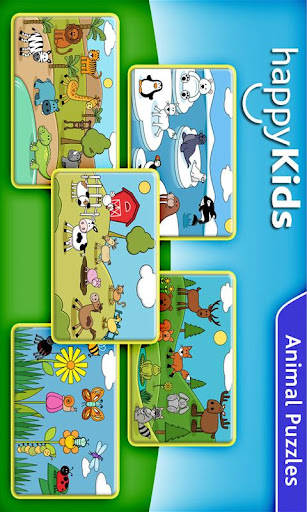 happyKids Animal PUZZLES Game