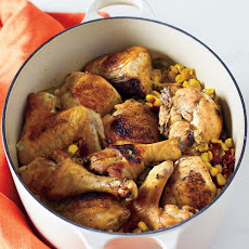 Chicken and Rice with Corn and Sun-Dried Tomatoes