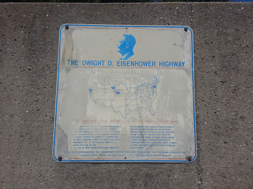 The Dwight D. Eisenhower Highway Commemorative Sign
