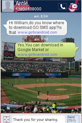 GOSMS Cleveland Indians Theme