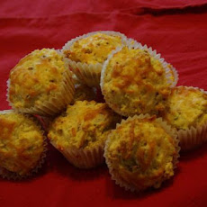 Cheesy Bacon Cheddar-Topped Muffins