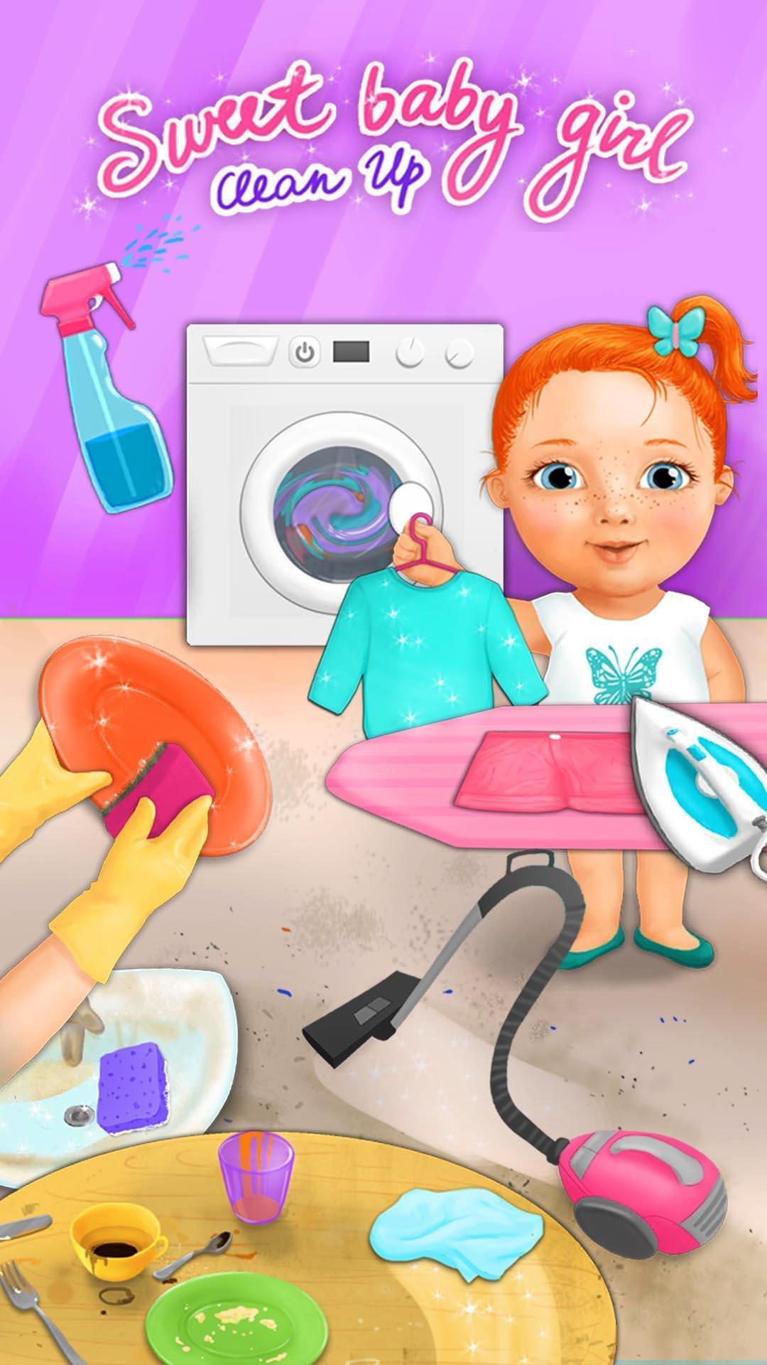 Android application Sweet Baby Girl - Clean Up screenshort