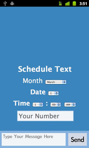 Schedule SMS Text