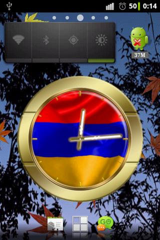 Armenia flag clocks