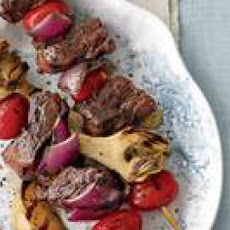 Beef Kebabs with Spiced Honey Glaze