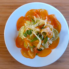 Fennel Slaw with Persimmons and Lime Vinaigrette