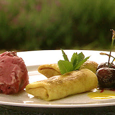 Cherries Crepe Souffle