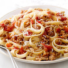 Fettuccine With Quick Ragu