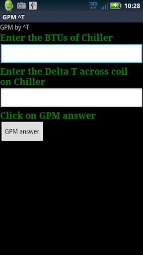 GPM ^T for Chillers