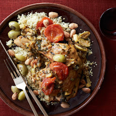 Chicken Tagine With Olives and Apricots