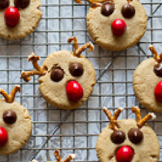 Peanut Butter Reindeer Cookies