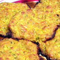 Cheesy Baked Zucchini, Sweet Potato Patties