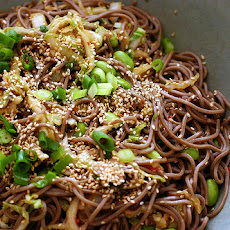 Spicy Soba Noodles with Shiitakes and Cabbage