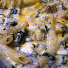 3 Cheese Chicken Spinach Pasta Bake