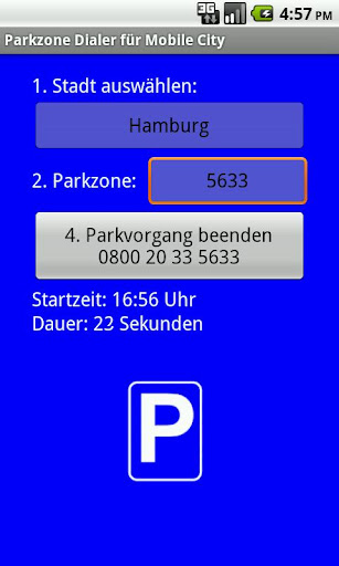 Parkzone Dialer f. Mobile City