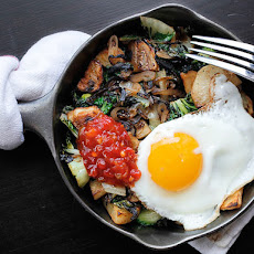 Spicy Potato, Bok Choy, and Shallot Hash
