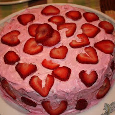 Strawberry Bundt Cake With Lemon Glaze Drizzle (Uses Cake Mix)