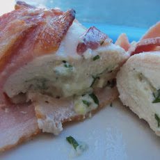 Gorgonzola Stuffed Chicken Breasts Wrapped in Bacon