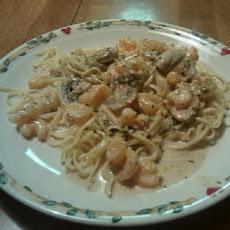 Creamy Shrimp Marsala Linguine