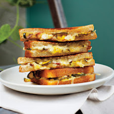 Grilled Ham, Cheese and Pickle Sandwiches