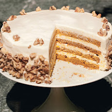 Four-Layer Pumpkin Cake with Orange-Cream Cheese Frosting