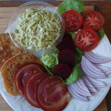 Egg and Cheese Salad with Spicy Cilantro-Pepitas Aioli
