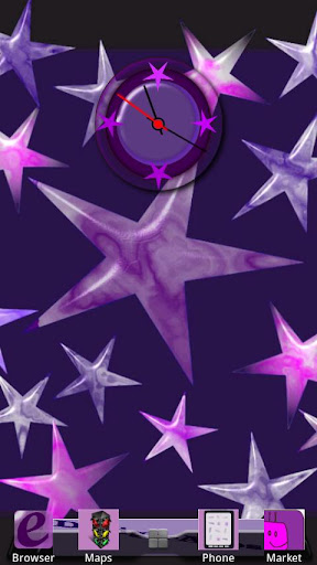 【免費個人化App】Crazy Home Purple Stars Dark-APP點子