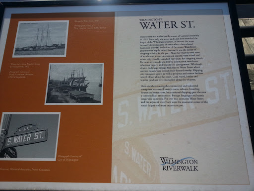 Water Street Plaque