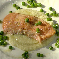 Olive Oyl's Roasted Salmon with Cauliflower Puree