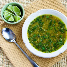 Indian-Spiced Slow Cooker Red Lentil Soup Recipe with Spinach and Coconut Milk (Vegan, Gluten-Free)