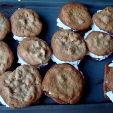 Maple Walnut Cookie and Ginger Ice Cream Sandwiches