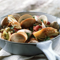 Clam Pan Roast with Sausage and Fennel