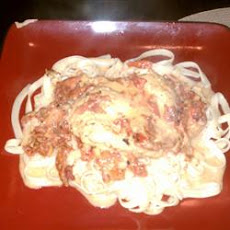 Chicken with Sun-Dried Tomato and Roasted Pepper Cream Sauce