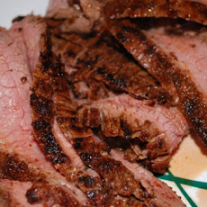 Broiled Flank Steak Asian-Style with Two-Onion Stir-Fry