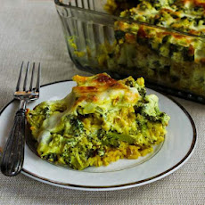 Vegetarian Curried Brown Rice and Broccoli Casserole with Creamy Curry Sauce