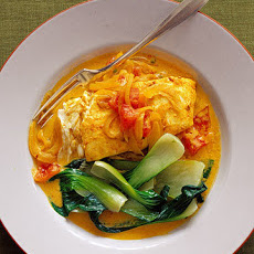 Indian-Spiced Halibut with Yogurt
