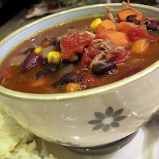 Low Cal Spicy 2 Bean and Chicken Soup