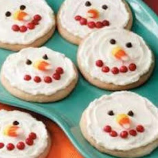 Snowman Sugar Cookies