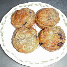 Magickal Banana Apple Raisin Oatmeal Bran Muffins