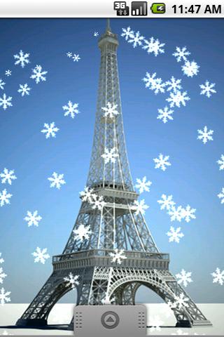 Paris Snow Live Wallpaper