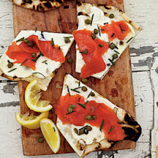 Grilled Smoked Salmon Pizza