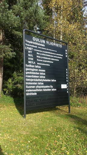 Oulun Yliopisto Opastekyltti