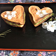 Cherry-Blossom Dorayaki with Cinnamon-Edamame Filling